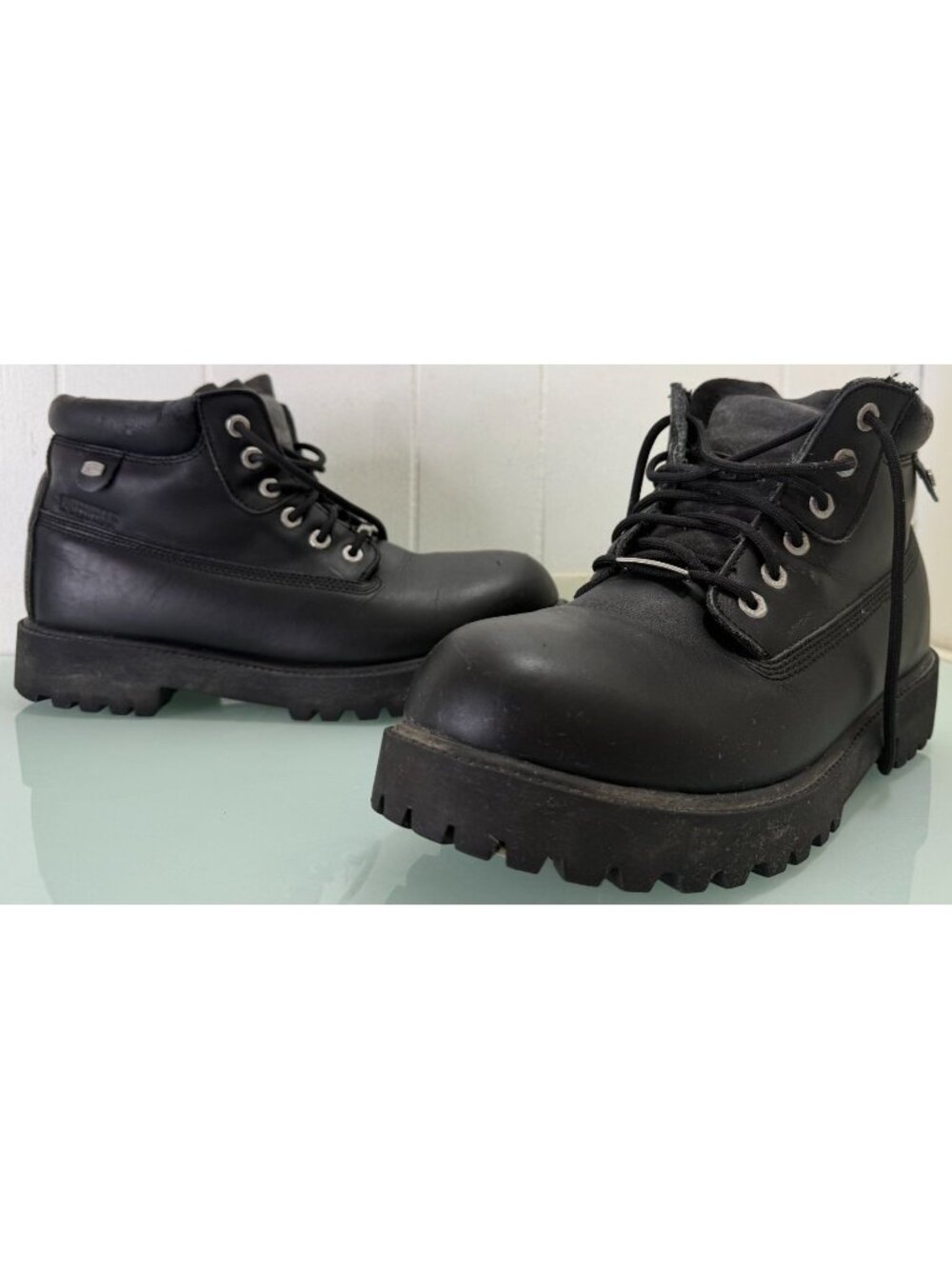 Y2K Skechers Chukka Work Boots Men's 13 Chunky Black 4243